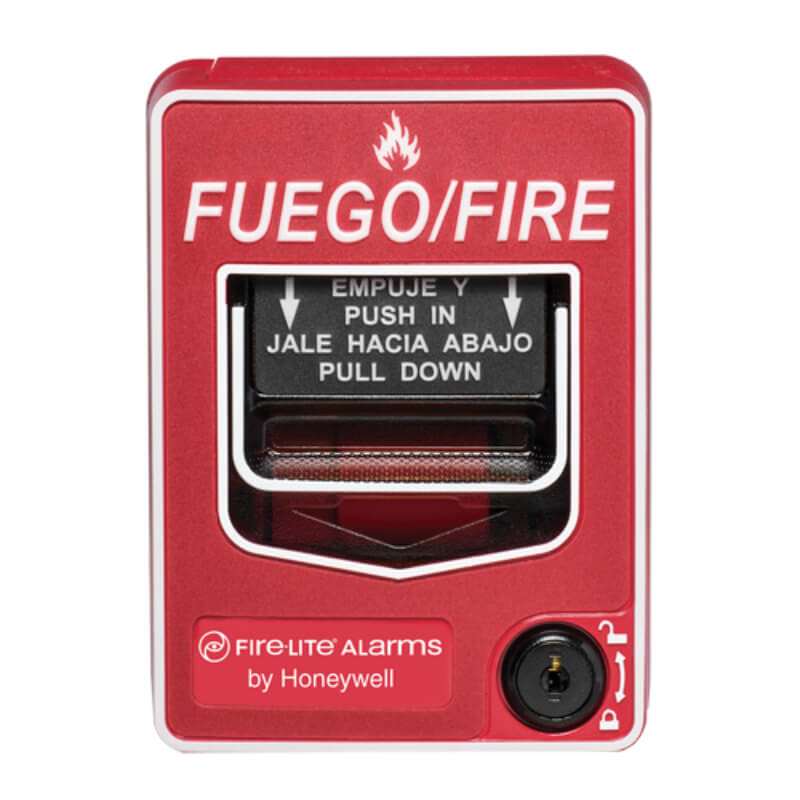 Fire-Lite | Estación Manual de Alarma Contra Incendios BG-12 | Activación Rápida y Resistente