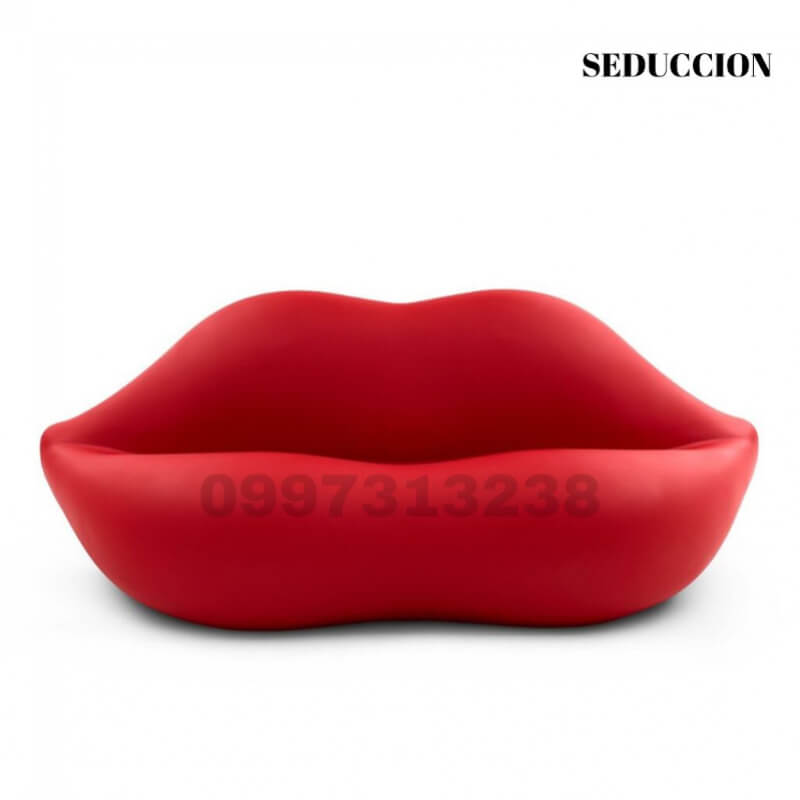 Sofá Labios Rojos Surrealista - Diseño Artístico y Original