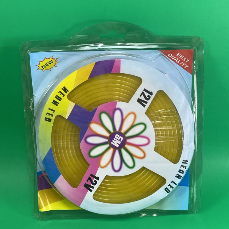 Cinta Manguera NEON led 12V color AMARILLO 5 Metros
