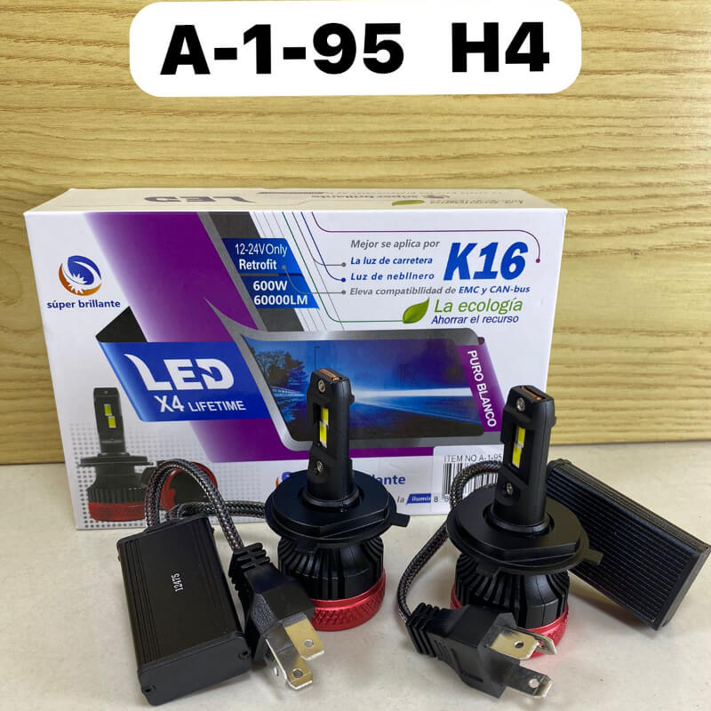 LUZ LED H4 K16 800W - 120MIL LUMINES
