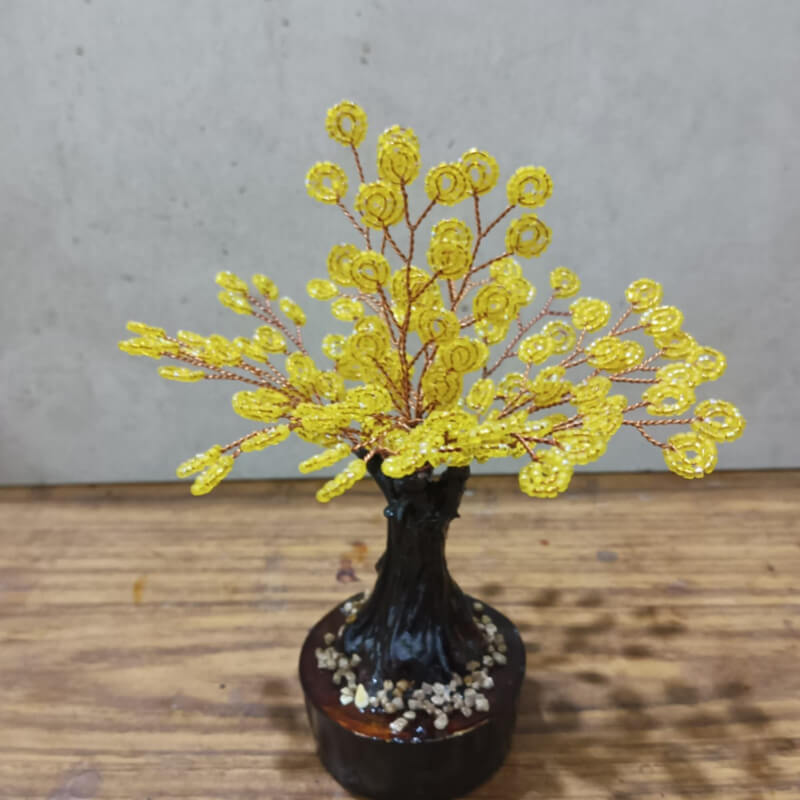 Bonsai de Chaquira: Arte Textil Único