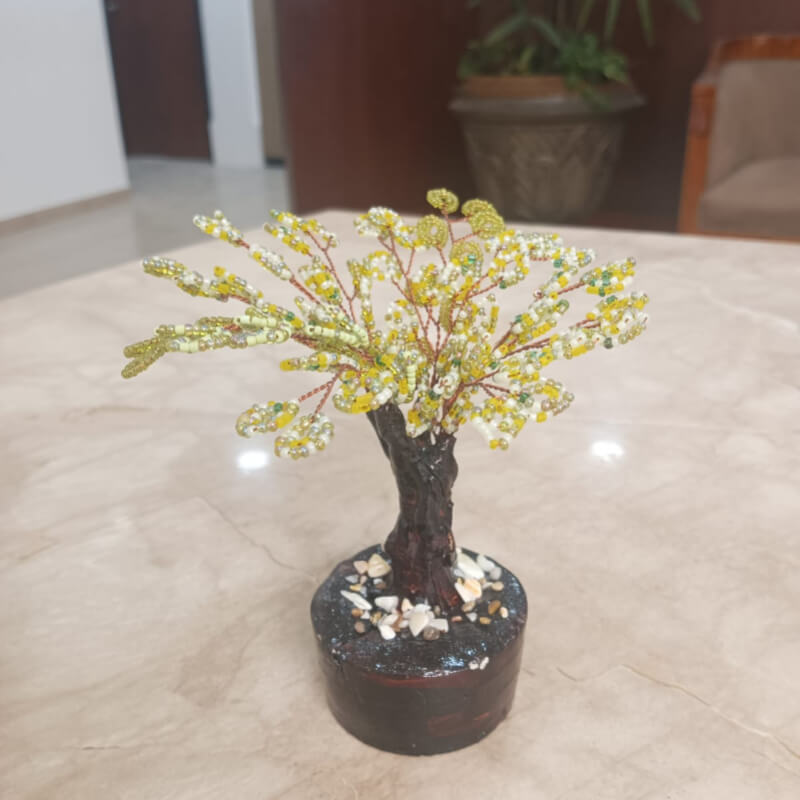 Bonsai de Chaquira: Arte Textil Único