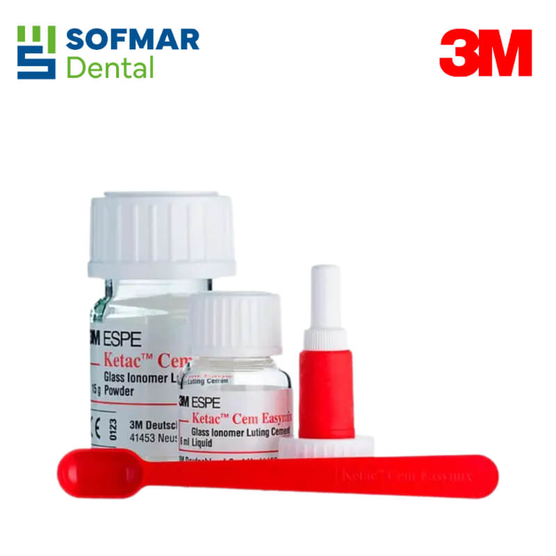 Ketac Cem Easy Mix 3M 15g/6ml – Cemento de Ionómero de Vidrio de Fácil Mezcla y Alta Adhesión | Depósito Dental Sofmar