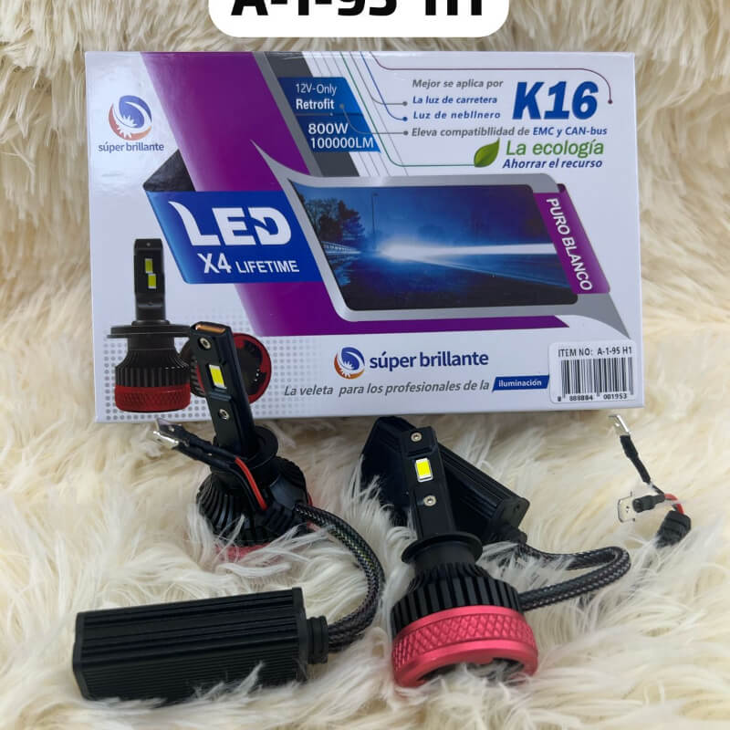 LUZ LED H1 K16 800W - 100MIL LUMINES
