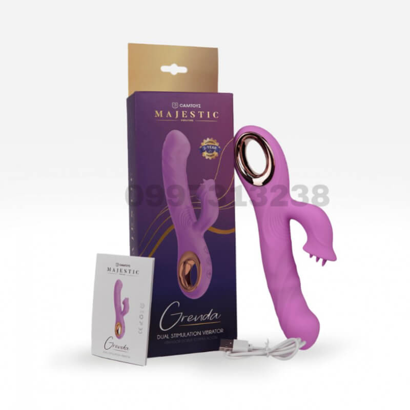 Vibrador Rabbit Grenda Majestic: Doble Estimulación Clítoris y Punto G