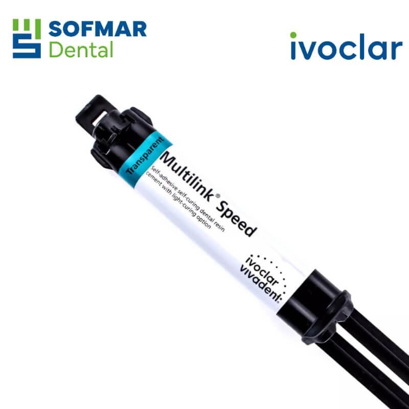 Multilink Speed Refill Transparente 1x6g Ivoclar – Cemento Autoadhesivo para Restauraciones de Alta Precisión | Depósito Dental Sofmar