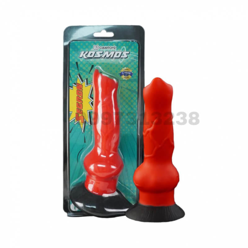 Dildo Segron Kosmos: Tentáculo Texturizado Azul, Rosa y Dorado - Consolador Fantasía Premium