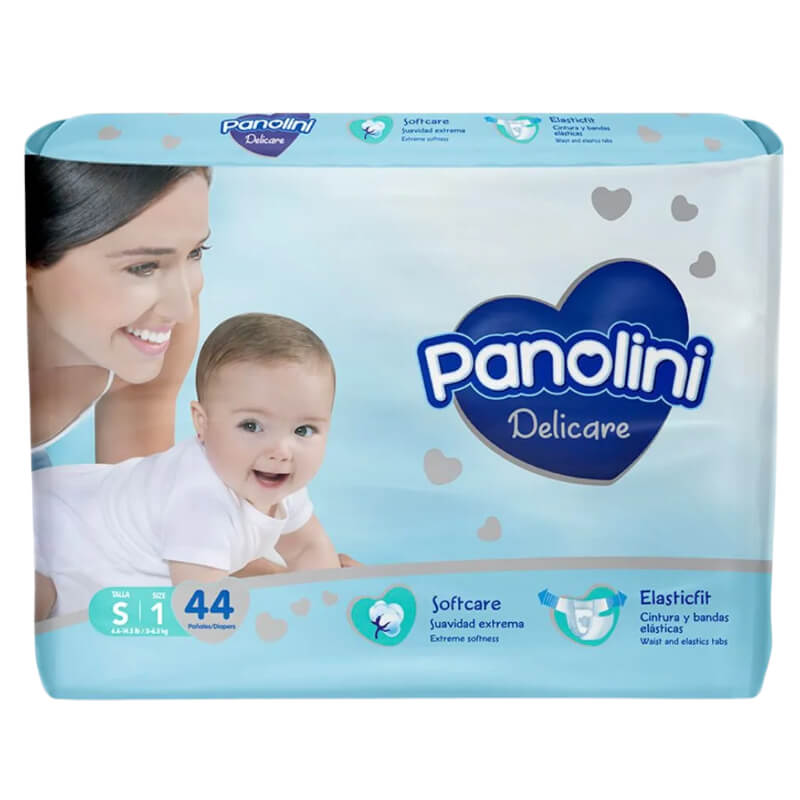 PAÑALES PANOLINI DELICARE S 44