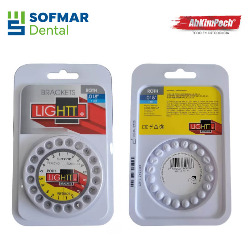 Set de Brackets Lightt Askimpech Roth .018 – Precisión, Retención y Confort en Cada Tratamiento | Depósito Dental Sofmar