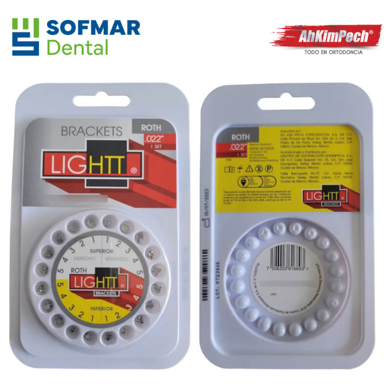 Set de Brackets Lightt Askimpech Roth .022 – Precisión, Retención y Confort en Cada Tratamiento | Depósito Dental Sofmar