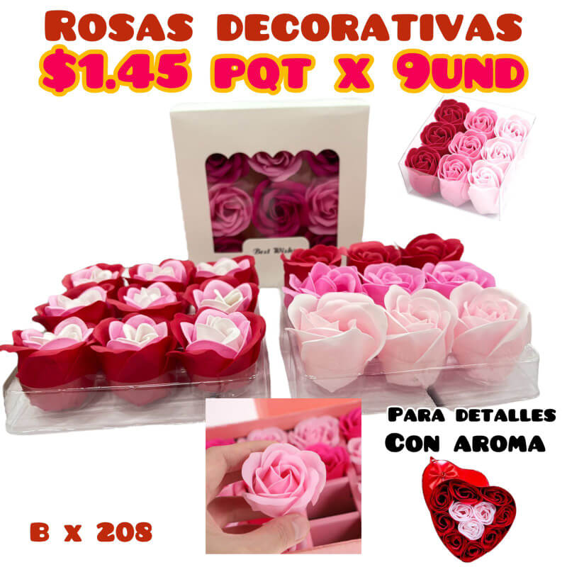 Rosas decorativas