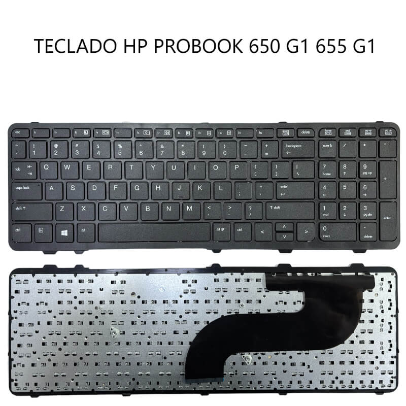 TECLADO HP Probook 650 G1 655 G1 BLACK FRAME BLACK