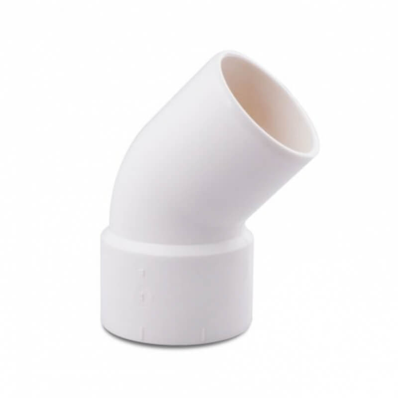 Codo PVC Rival 50mm × 45°