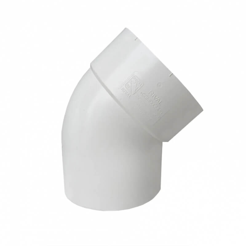 Codo PVC Tigre 110mm × 45°