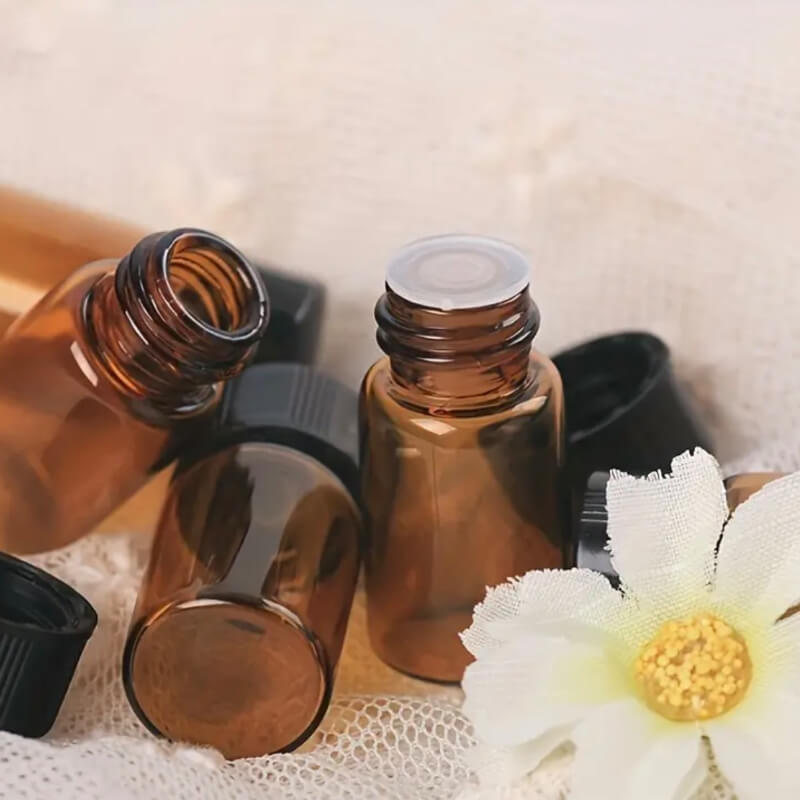set 10 botellas de vidrio transparente 2 ml