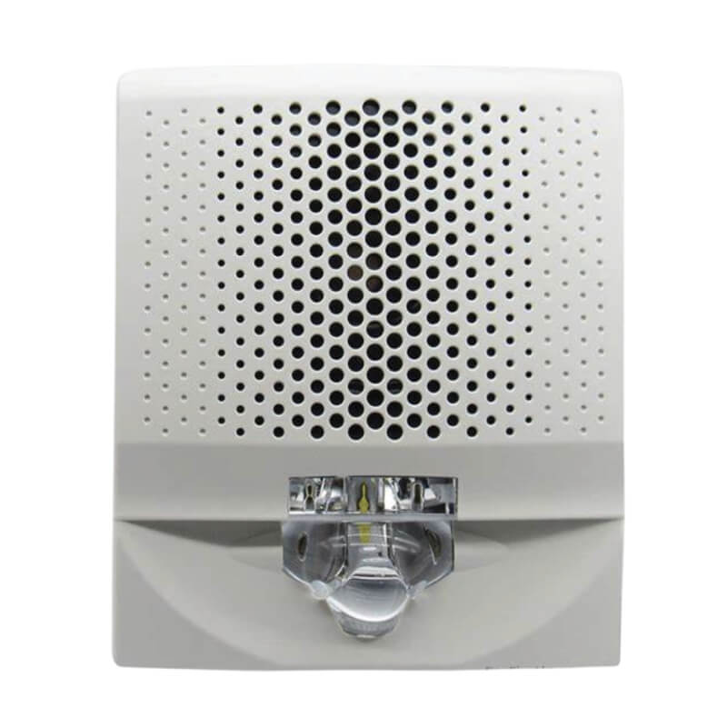 LUZ ESTROBOSCOPICA BLANCA CON SIRENA DE LED EN ESPAÑOL - FUEGO, 15-110 CANDELAS, REQUIERE BASE GRSW-10