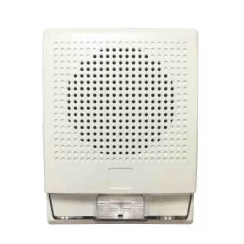 PARLANTE CON LUZ ESTROBOSCOPICA DE PARED, 70V, COLOR BLANCO, 520HZ.