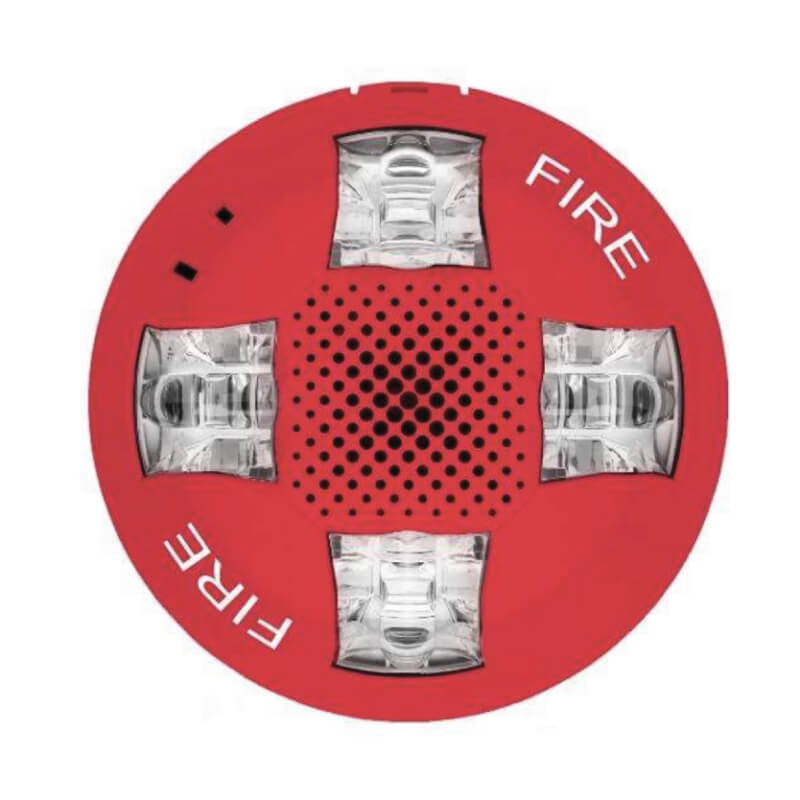 LUZ ESTROBOSCOPICA CON SIRENA PARA TECHO DE LED EN ESPAÑOL - FUEGO, 15-110 CANDELAS, REQUIERE BASE GRSW-10