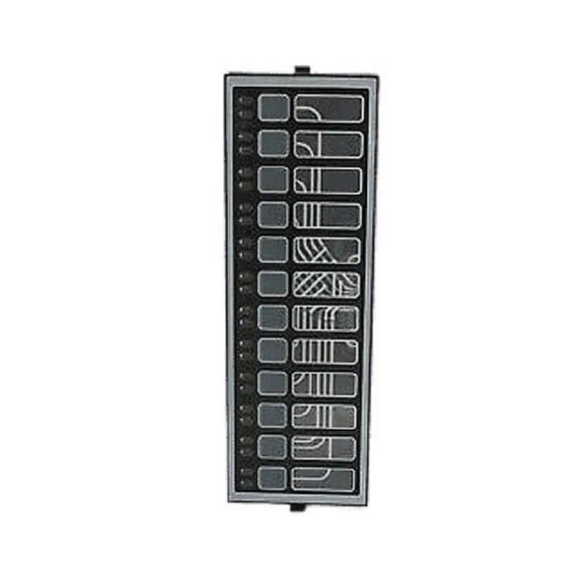 PANEL FRONTAL 12 INTERRUPTORES LED RGB