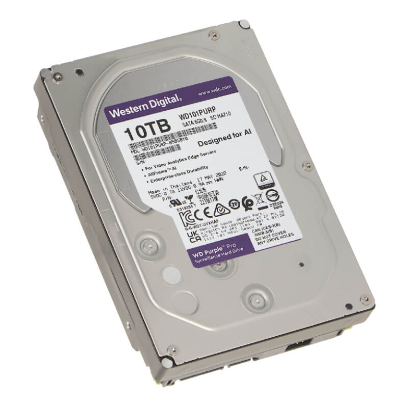 DISCO DURO 10TB SATA WESTER DIGITAL PURPLE ESPECIAL PARA VIDEOGRABACION