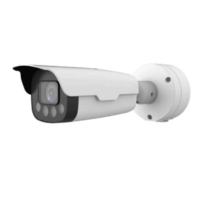 CAMARA BALA IP IR 2 MP LPR, STARLIGHT, IR 50 Mt,LENTE 2.8-12MM MOTORIZADO,H265,WDR, POE, IP67,IK10, ROI, HLC, MICRO SD,ONVIF PROFILE S,G,T. API