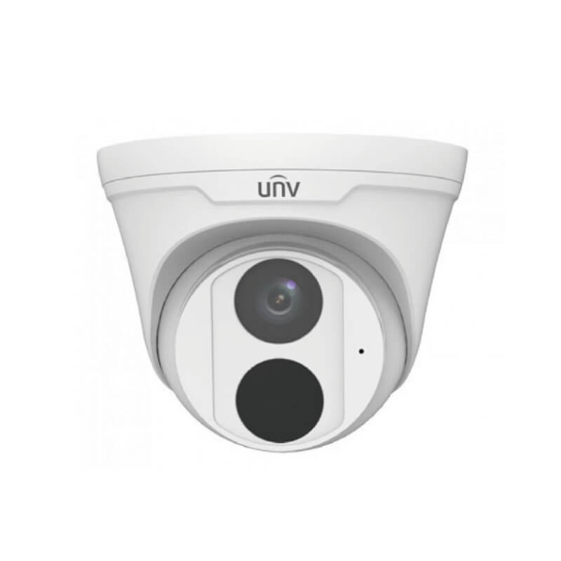 CAMARA DOMO TURRET IP IR 2 MP METAL + PLASTICO, IR 30 MT, LENTE 2.8MM, ULTRA H265, MIC, WDR, POE, IP67, ROI, HLC, MICRO SD, SMART FUNCTIONS, OVNIF PRO