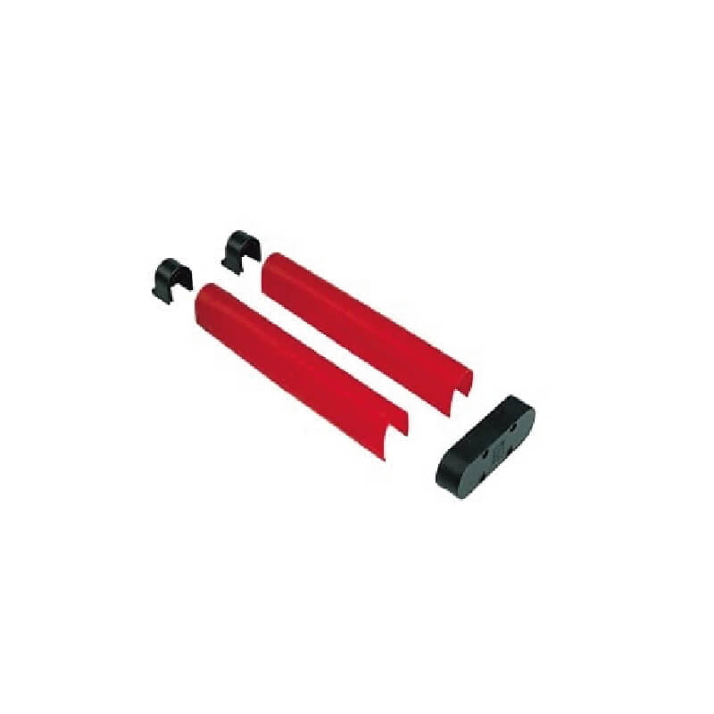 PAQUETE GOMA PROTECTORA A PRUEBA DE CHOQUES ROJA PARA BARRERA VEHICULAR G4010