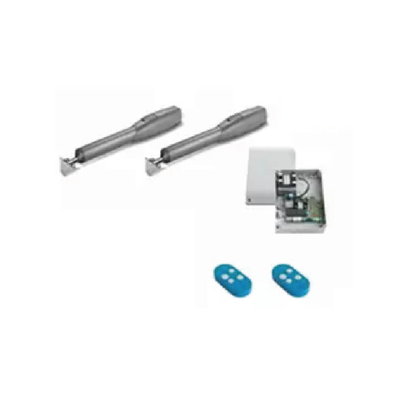 KIT MOTOR DE BRAZO ATS DE 3 MTS PANEL CONTROLADOR RESIDENCIAL TARJETA ZL65 TARJETA RF MODELO 001AF43S, 2 EMISOR BICANAL MODELO 001TOP-432EE