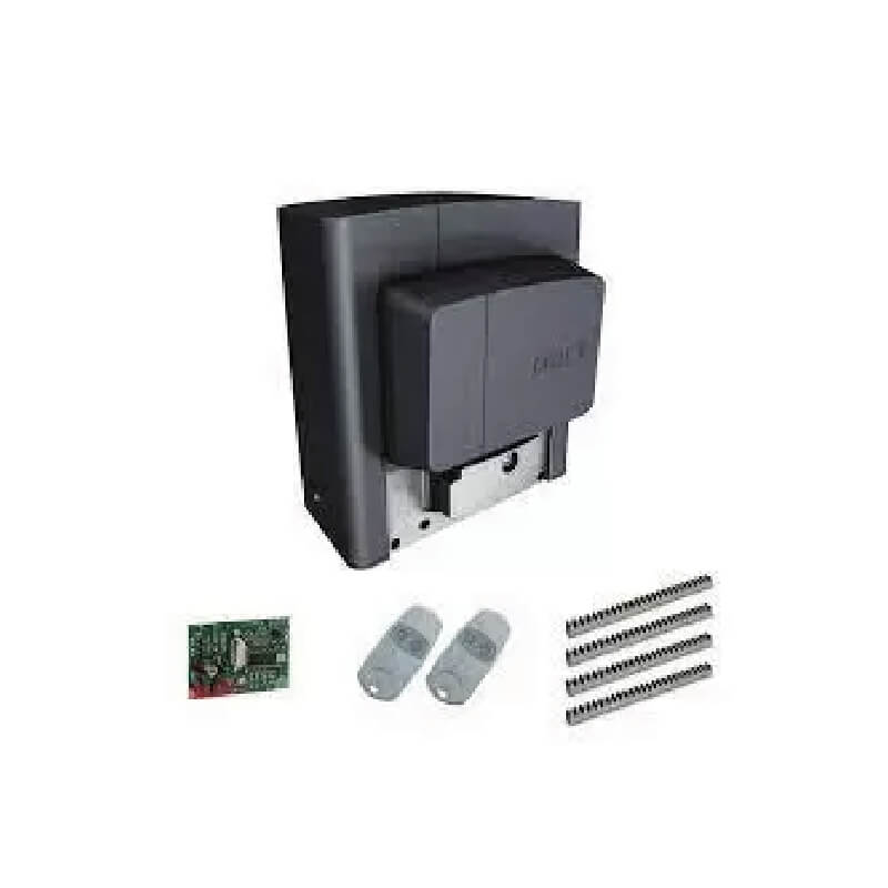 KIT MOTOR CORREDIZO USO RESIDENCIAL AC BX CAPACIDAD DE 800KG INC.TARJETA, TARJETA RF MODELO 001AF43S, 2 EMISOR BICANAL MODELO 001TOP-432EE Y 4 CREMALL