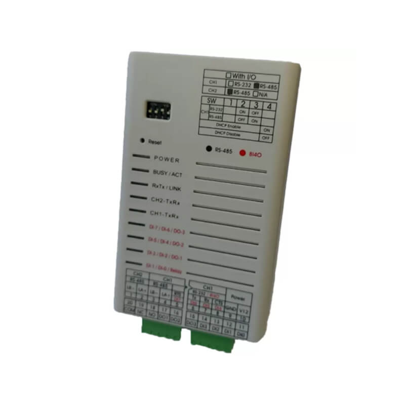 CONVERTIDOR SERIAL 485/232 a Ethernet 10 BASE T, CON LED INDICADOR DE ESTADO