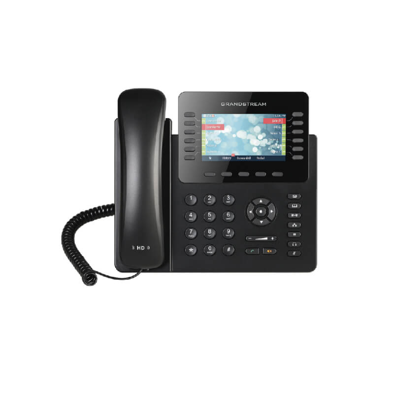TELEFONO IP 12 LINEAS,6 CUENTAS SIP, 5 TECLAS PROGRAMABLES, CONFERENCIA DE AUDIO DE 5 VIAS, POE, HD