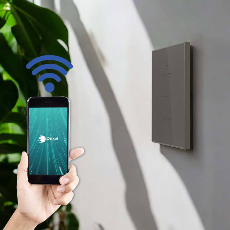 Interruptor WiFi Triple Grafito: Alexa & Google Home | Proluxes
