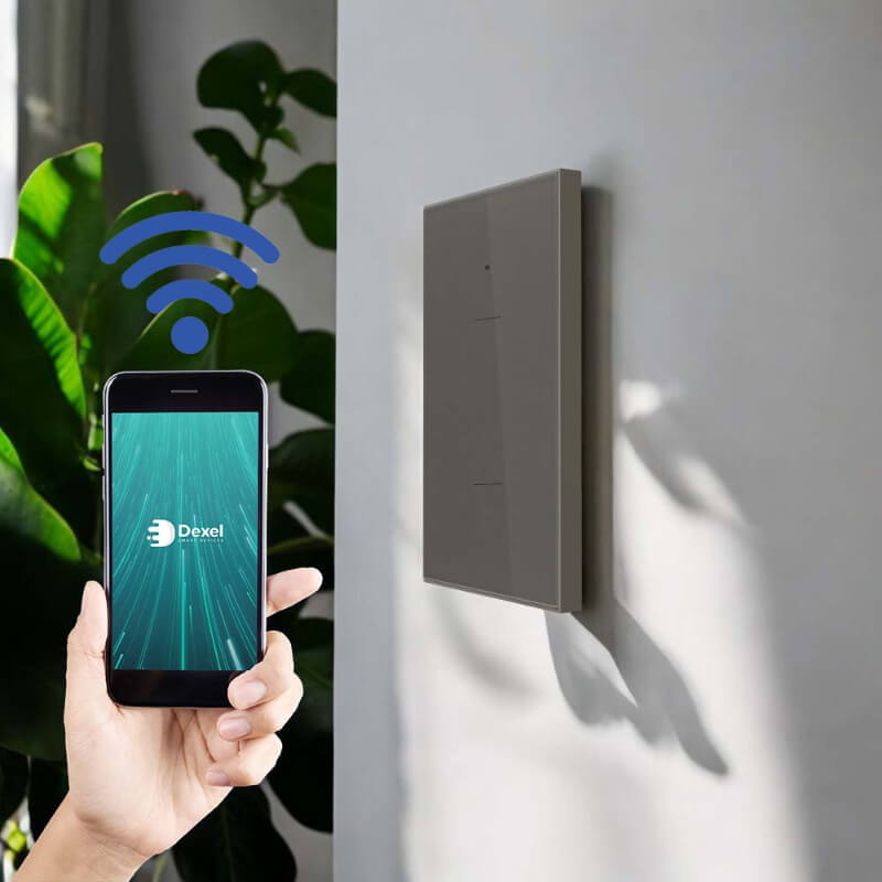 Interruptor WiFi Doble Grafito: Alexa & Google Home | Proluxes