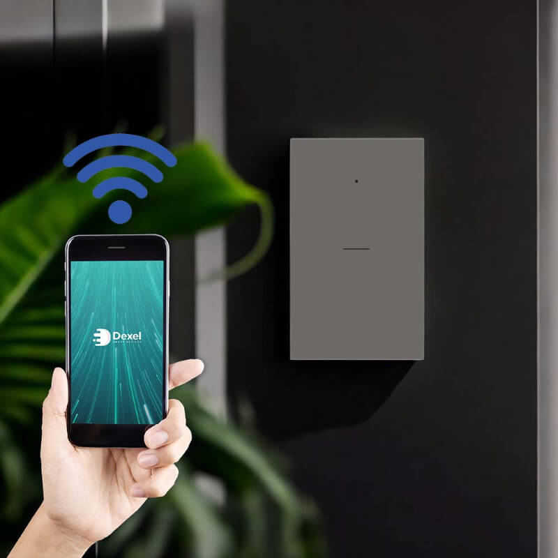 Interruptor WiFi Inteligente simple Grafito - Alexa & Google | Proluxes