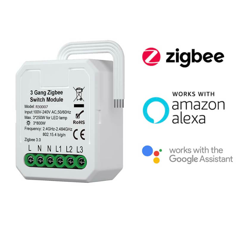 Módulo Remoto Zigbee 3 Canales Dexel Pro (ON/OFF) | Proluxes
