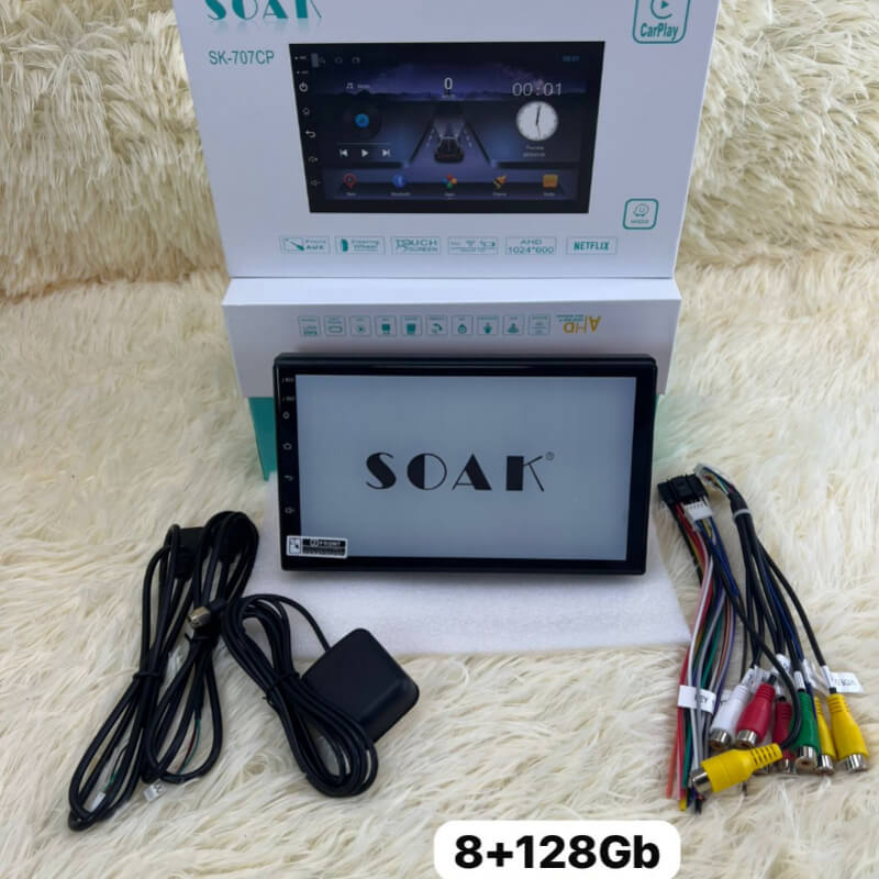 Radio de Carro Android con 7pg Carplay doble Dim 8ram + 128gb memoria