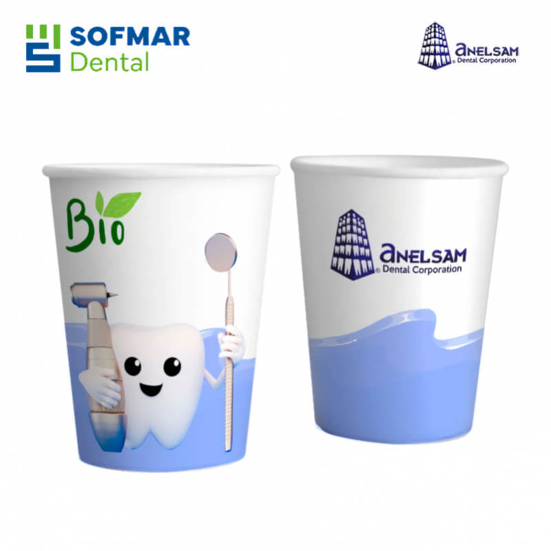 Vasos De Papel Biodegradable Con 50 Pzas Anelsam Deposito Dental Sofmar