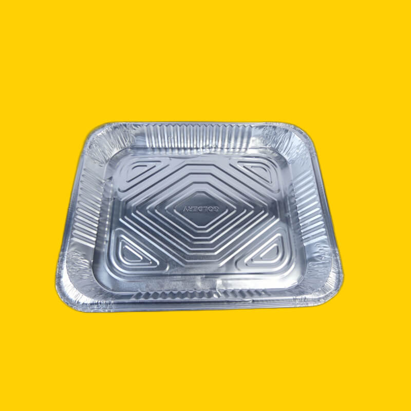 BANDEJA ALUMINIO PARA POLLO BAJA (20X26X5 CM)
