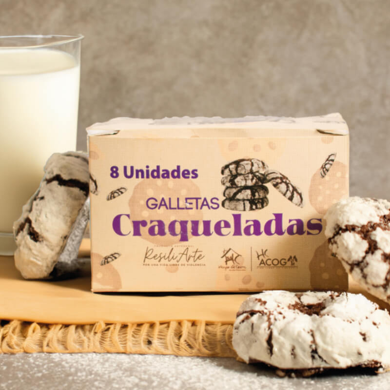 Caja Galletas Craqueladas Chocolate - Deliciosas y Artesanales