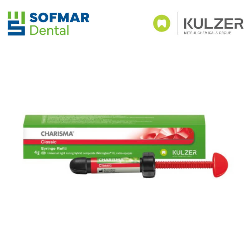 Charisma Classic Jeringa 1x4 Gr Kulzer - Colores A1, A2, A3, B1 - Composite con Tecnología Microglass Mejorada | Depósito Dental Sofmar