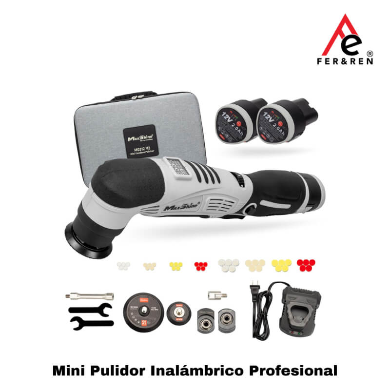 Mini Pulidor Inalámbrico Profesional (M0312 V2) | Maxshine - Potencia y Precisión en Cada Detalle