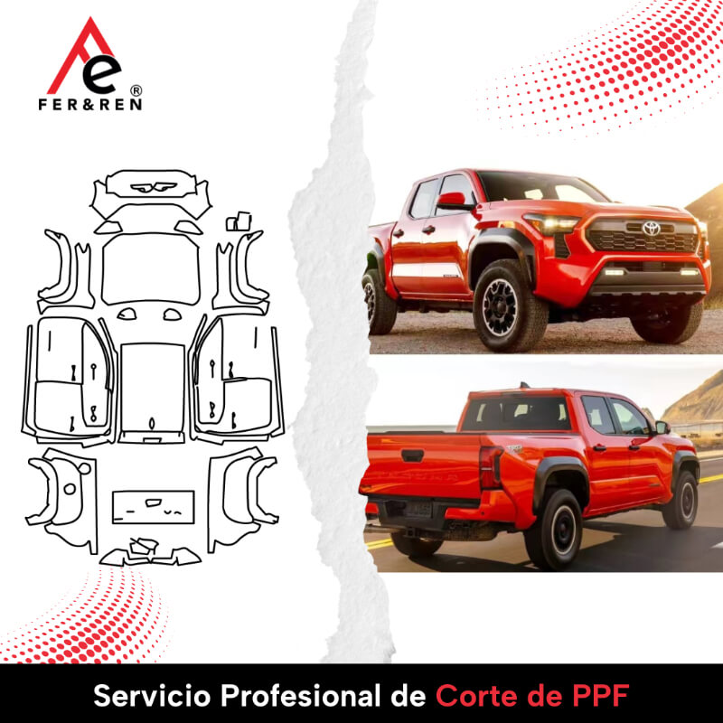 Servicio de Corte Profesional de PPF para Instaladores | FER&REN – Protección Avanzada para Todo Tipo de Vehículo
