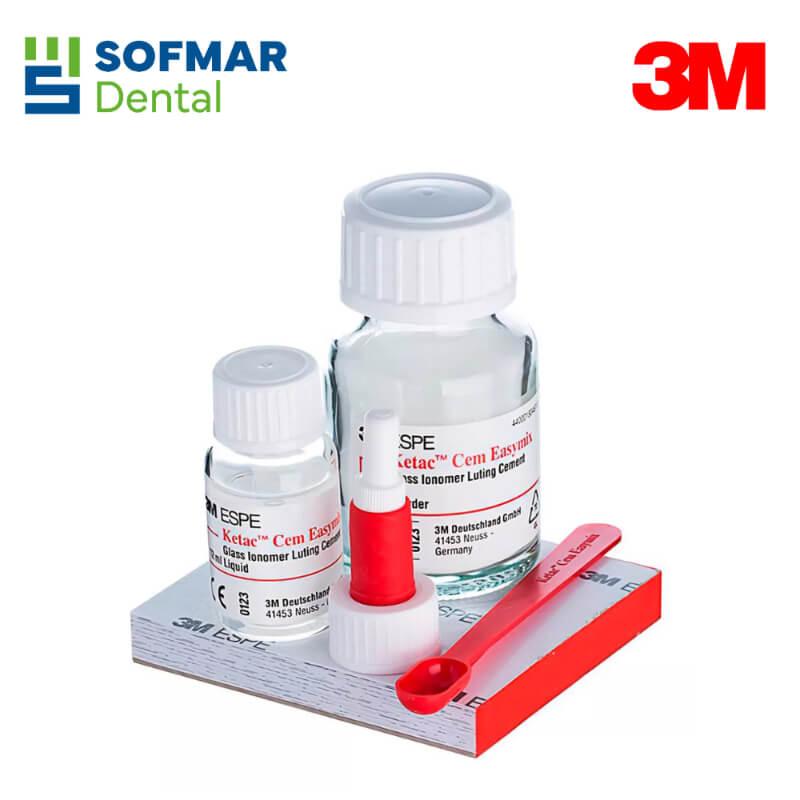 Ketac Cem 3M Easymix 30gr 12ml - Cemento de Ionomero de Vidrio con Liberación de Flúor | Depósito Dental Sofmar