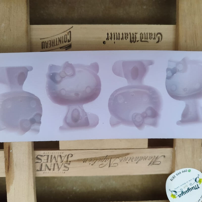 Molde de silicona de Hello kitty 4 opciones, para uso en velas, porcelana fría, resina, yeso, cemento, resina epoxi, alimentos