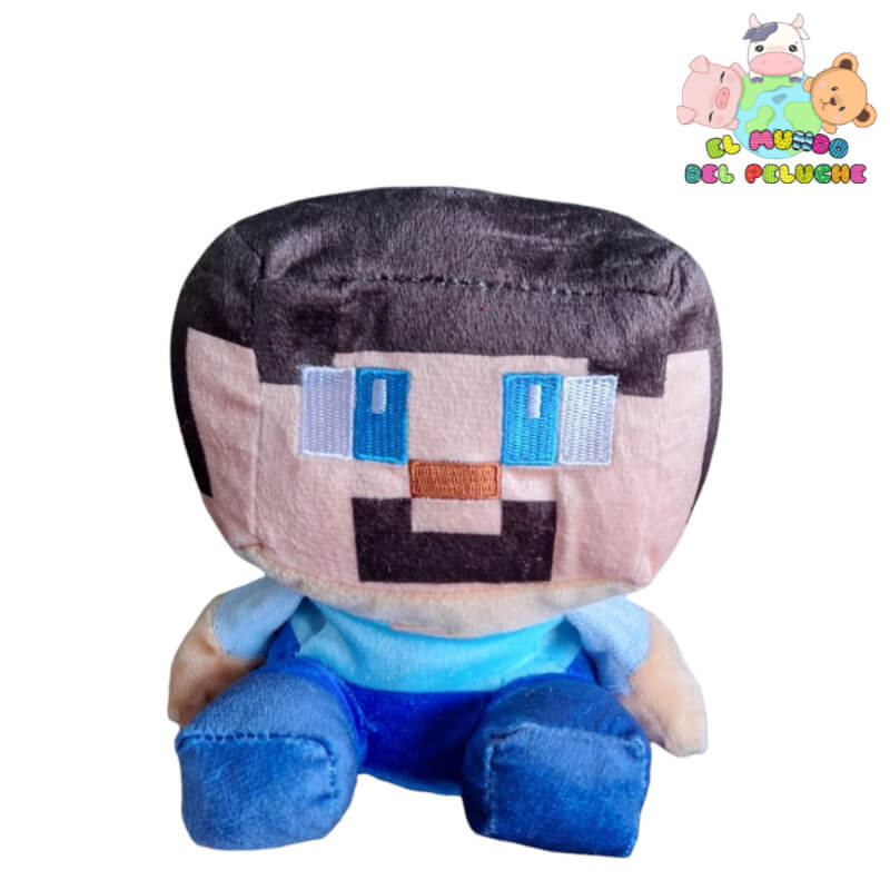 Peluche Steve Minecraft | 23cm x 10cm | Edición Importación #0 | El Mundo del Peluche