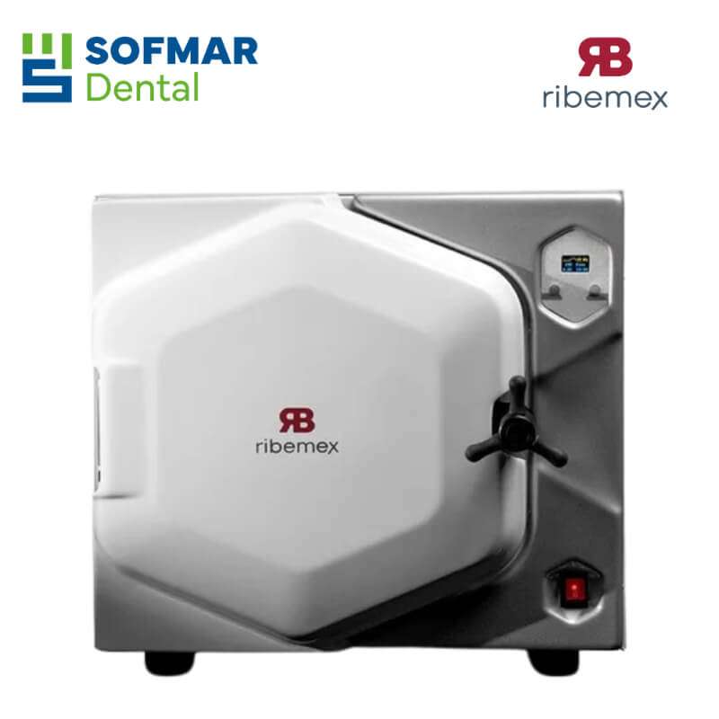 Autoclave de Vapor 30 Litros Ribemex ZAZIL30 - Semiautomático, Acero Inoxidable, 2 Años de Garantía | Depósito Dental Sofmar