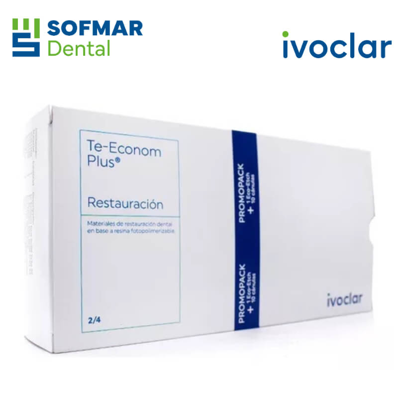 Te Econom Plus Intro Pack Ivoclar – 2x4g en Tonos A2 y A3 + Ácido Grabador + Bond | Restauraciones Completas y Eficientes | Depósito Dental Sofmar