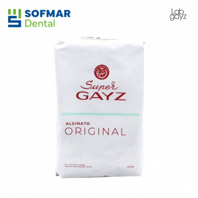 Alginato Dental Super Gayz Superado 453g – Fraguado Normal y Sabor a Frutas | Depósito Dental Sofmar