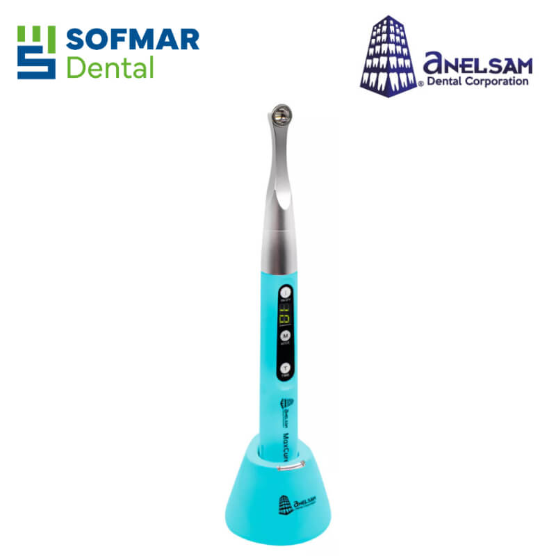 Lámpara de Fotocurado Dental Anelsam Max Cure 7 – 2500 mW/cm², Recargable y de Alta Precisión | Depósito Dental Sofmar