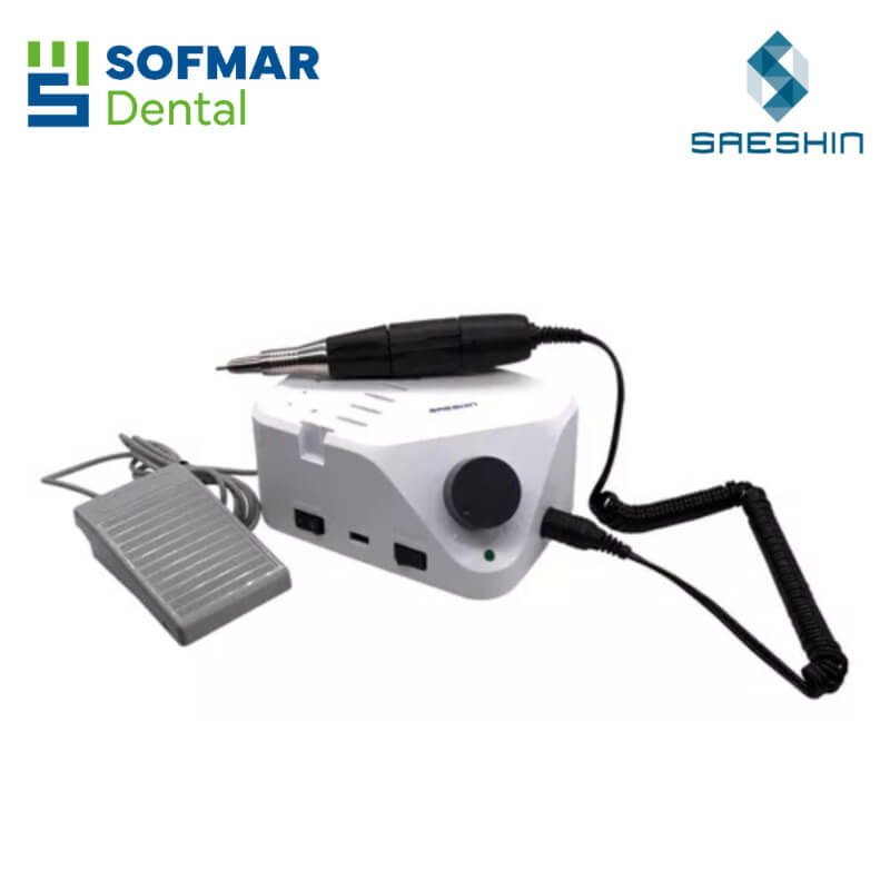 Micromotor Dental Strong (B350/102) Saeshin – 35,000 RPM, Control Manual y Pedal | Depósito Dental Sofmar